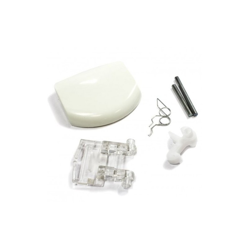 Kit Maniglia Porta Lavatrice Servis M3106 – Ricambio Compatibile 719003300 651027591, Bianco